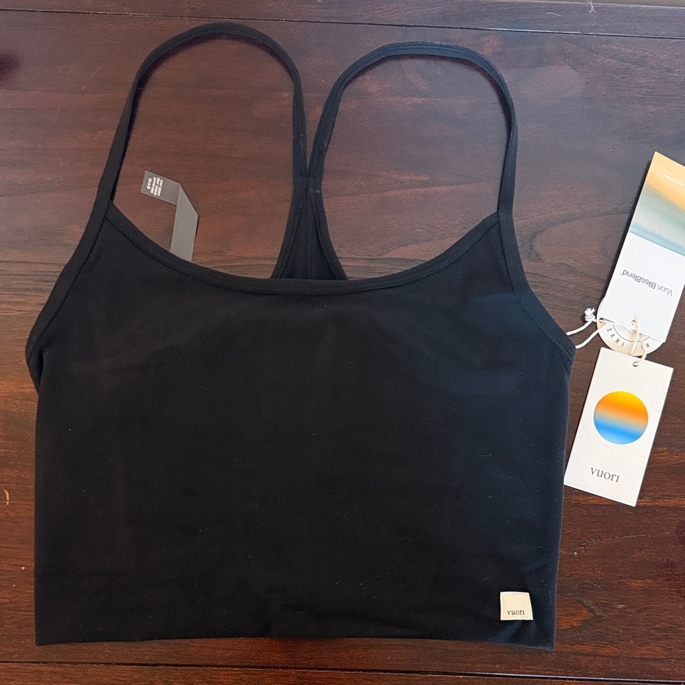 Vuori All the Feels Classic Black Sports Bra